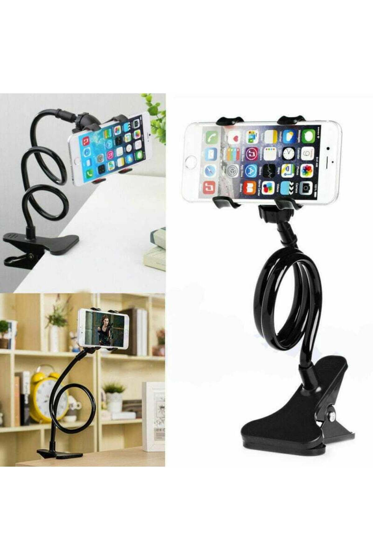 Modafiks Akrobat Telefon Tutucu Spiral Gövdeli Oynar Başlıklı