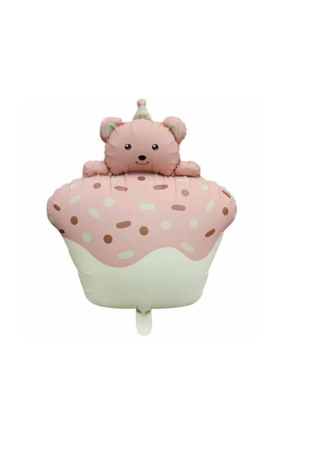 SURPRISE PARTY STORE Retro Pembe Renkli Ayıcıklı Kek Folyo Balon Pembe 72 cm x 52 cm