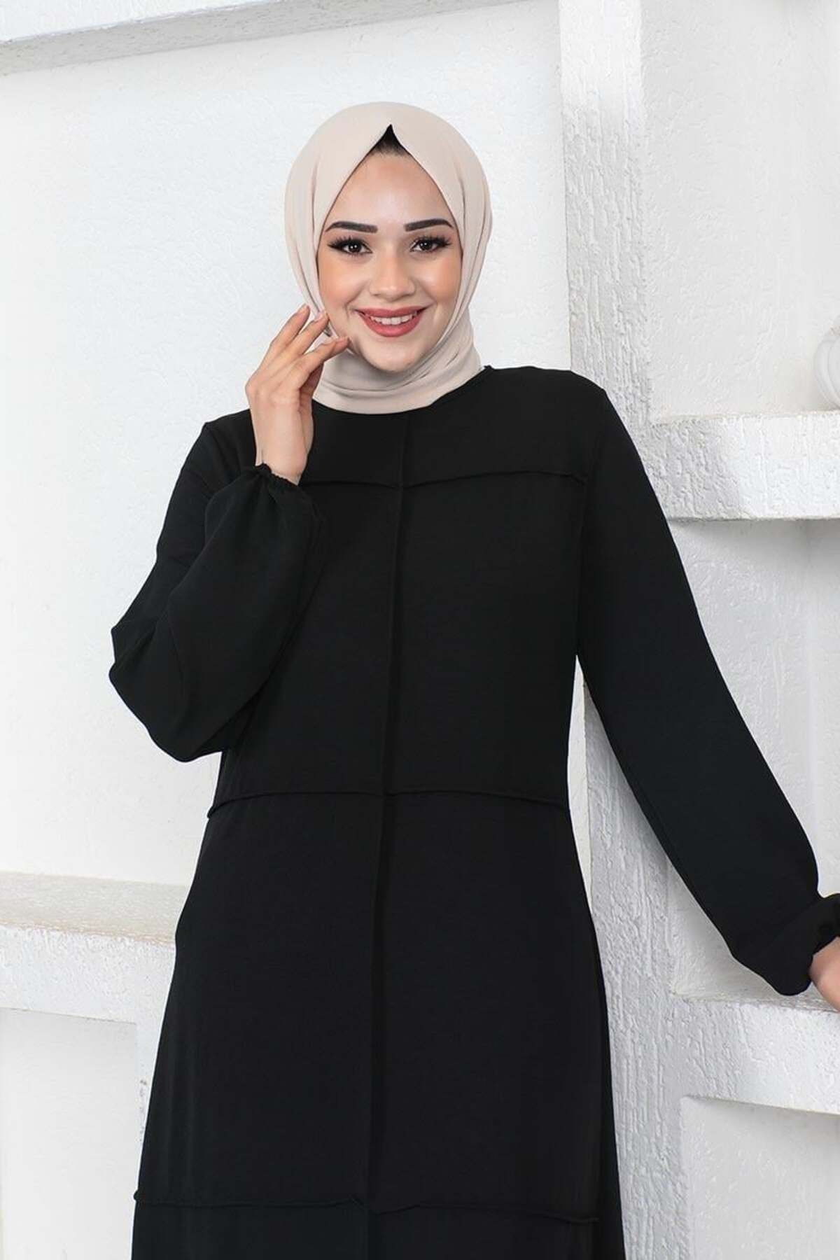 ORCHID Dikiş Detaylı Model Elbise
