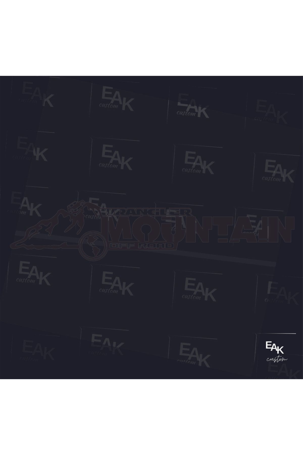 eakcustom 4X4 ARAZİ ARACI STİCKER' I (90cm x 19cm)