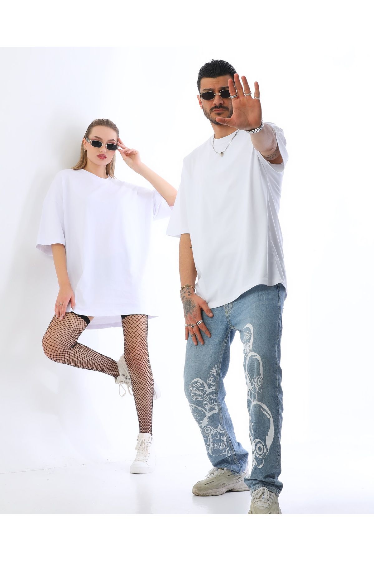 Dolcha Unisex Pamuk Kaliteli Oversize Tişört – Şık Rahat Günlük Kombin