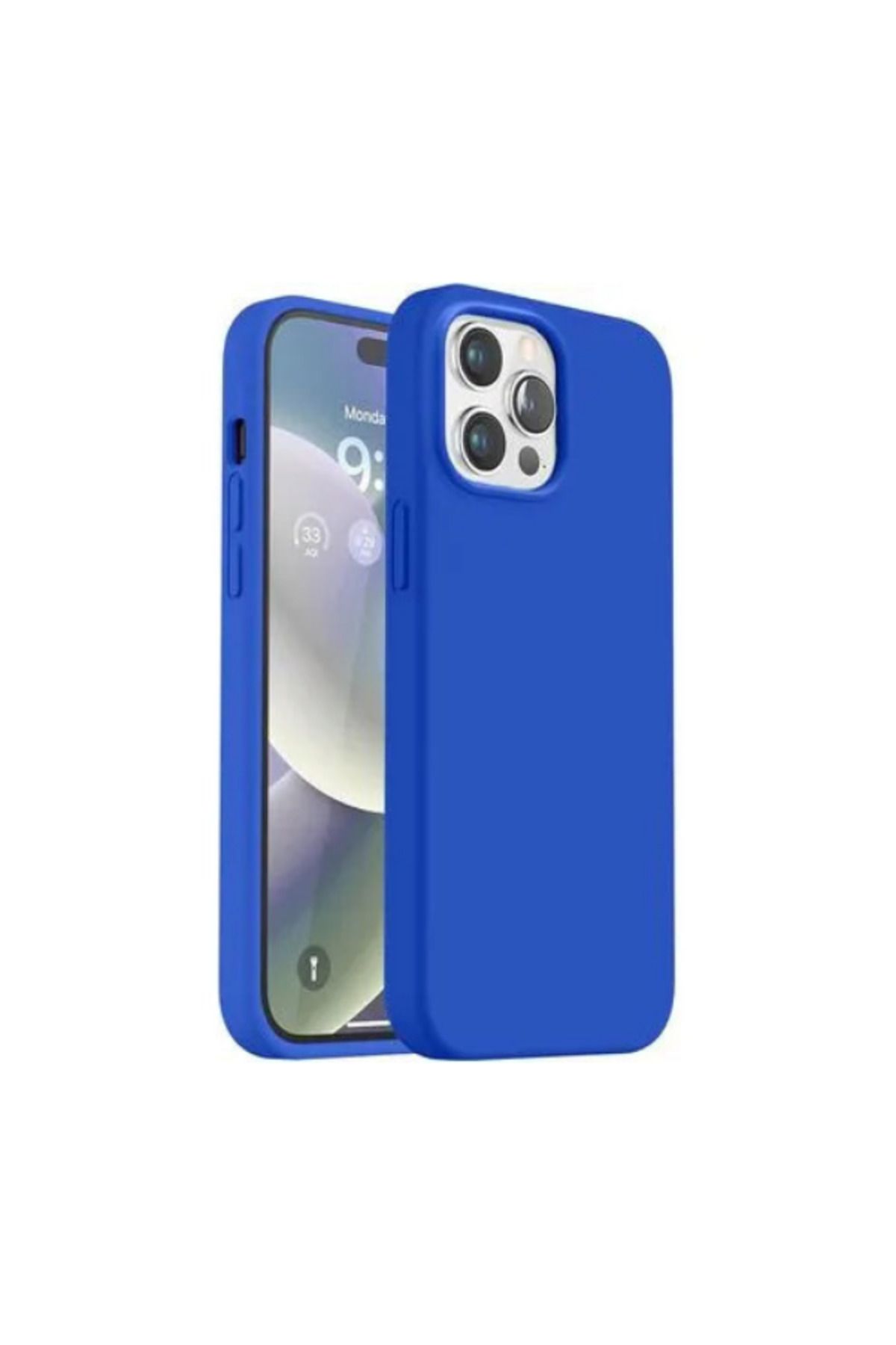 nexnova Apple Iphone 15 Pro Uyumlu Kılıf Kadife Lansman Soft Yumuşak Liquid Silikon Kamera Korumalı Kapak
