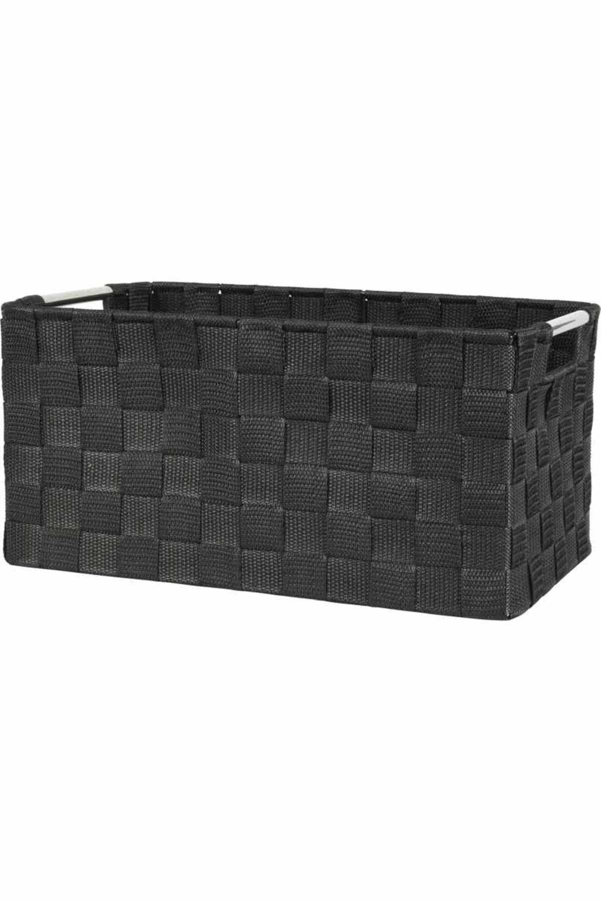 Progarden-Set of 5 black storage baskets with handles 4