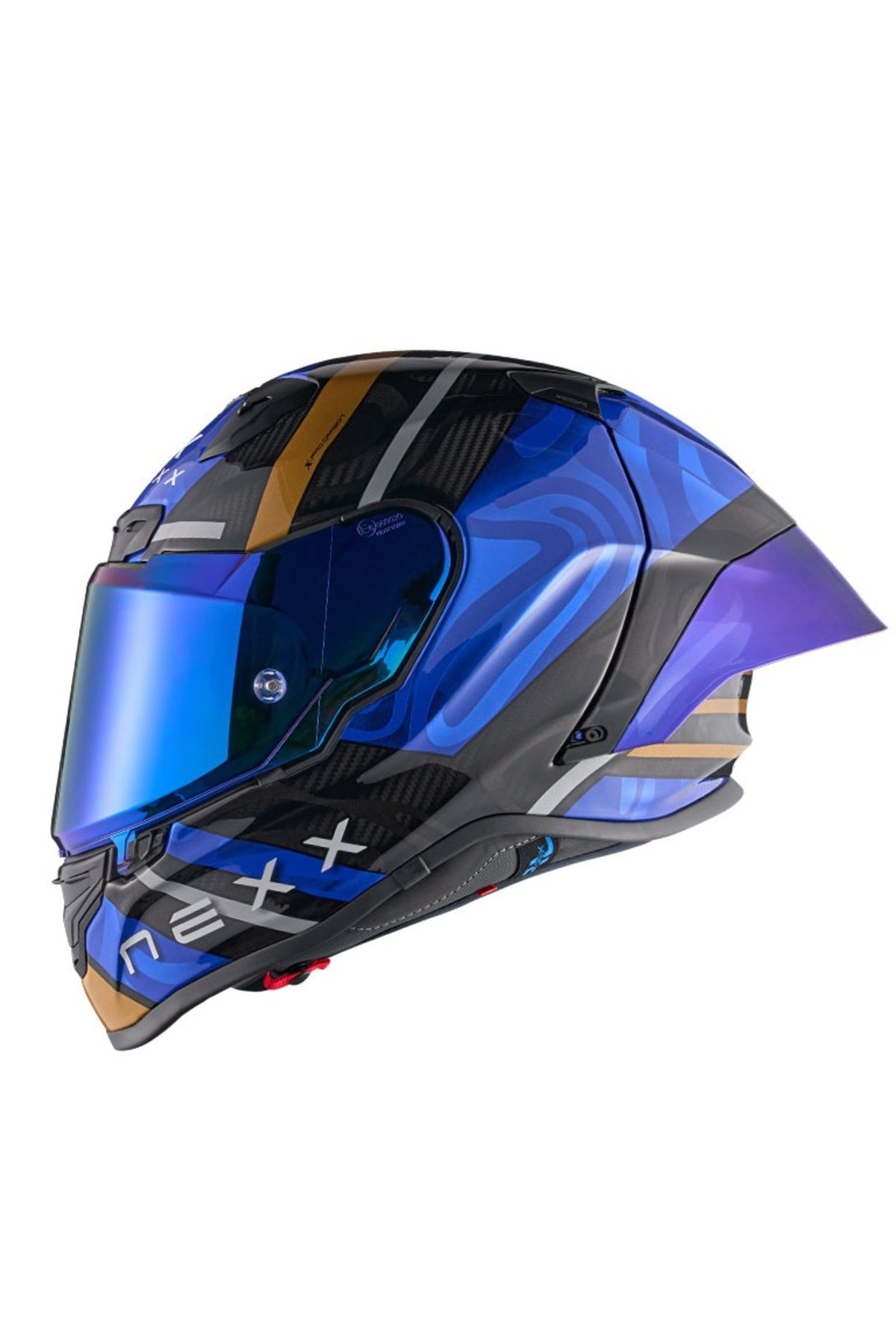 Nexx X.R3R SWIRL KARBON MAVİ KASK