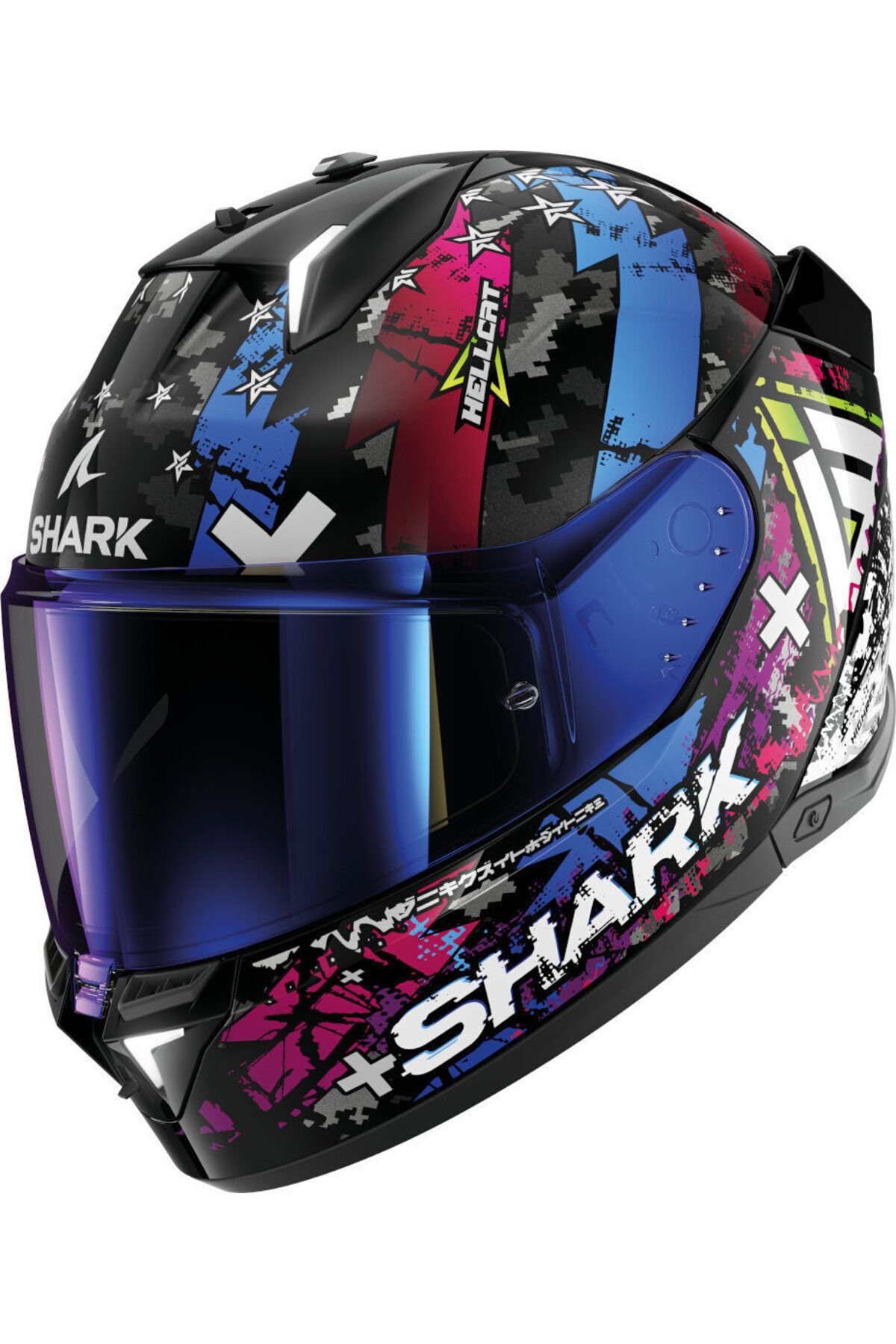 Shark Skwal İ3 Hellcat Kapalı Kask (İridyum Vizör + Şeffaf Vizör + Pinlock)
