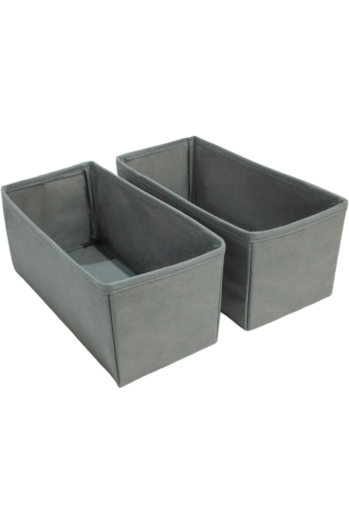 teknotrust Gri 2'li Çekmece İçi Düzenleyici Seti, Çok Amaçlı Dolap Organizer (28x13x13)