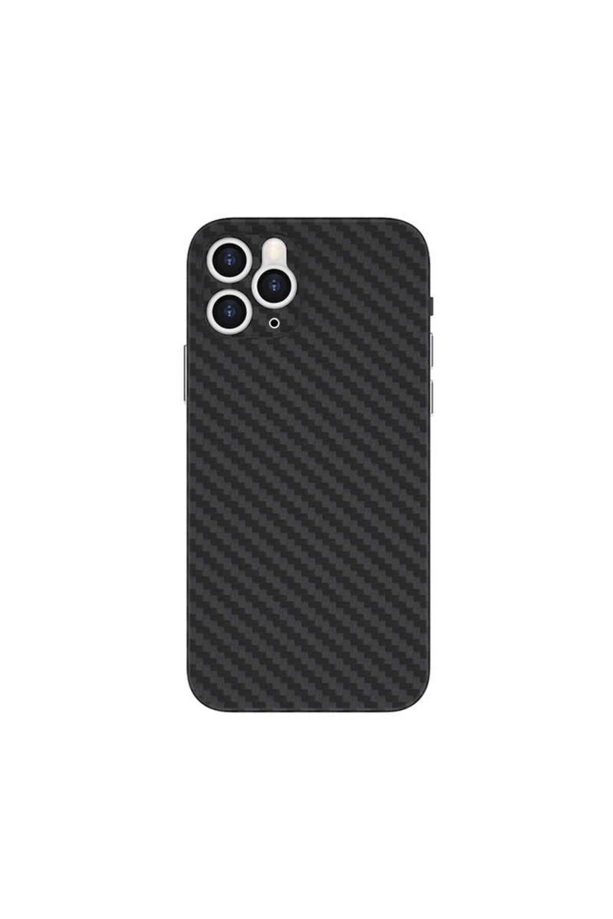 Cepustik Telefon Aksesuarları iPhone 11 Pro Kılıf Şık Karbon Fiber Tasarım Kılıf