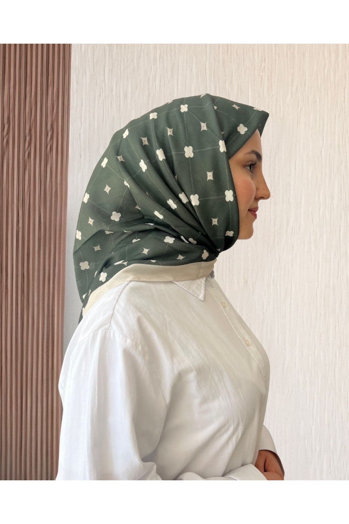SarQa Scarft Yonca Dama Desen Eşarp