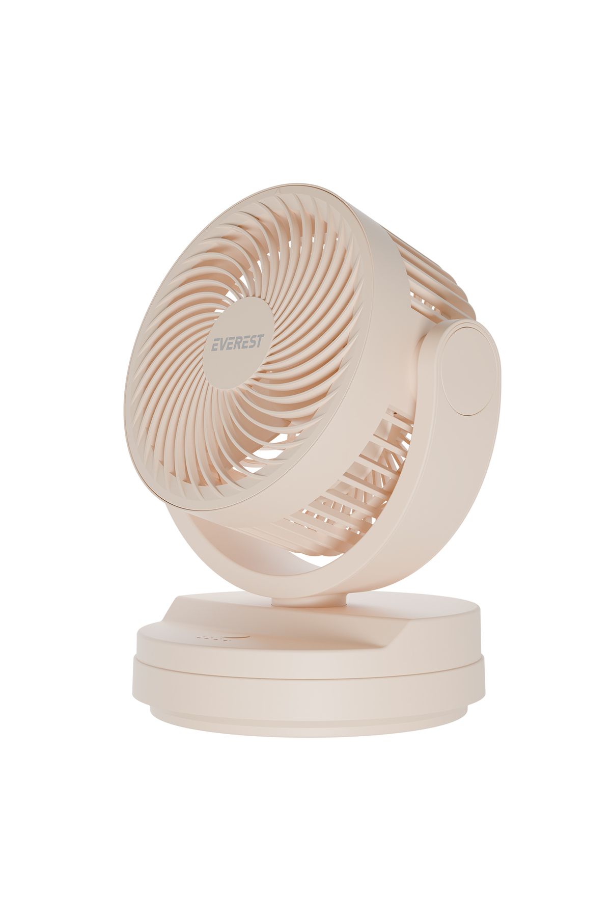 Everest EFN-509 Krem- Kahve 7 İnç 3 Kademeli 2100 RPM Hız Duvar Tıpı Ve Masaüstü Usb Fan