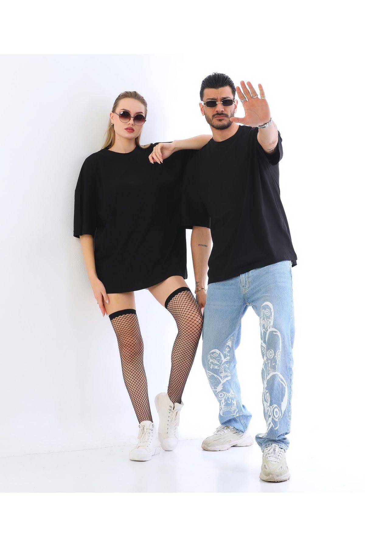 Dolcha Unisex Pamuk Kaliteli Oversize Tişört – Şık Rahat Günlük Kombin