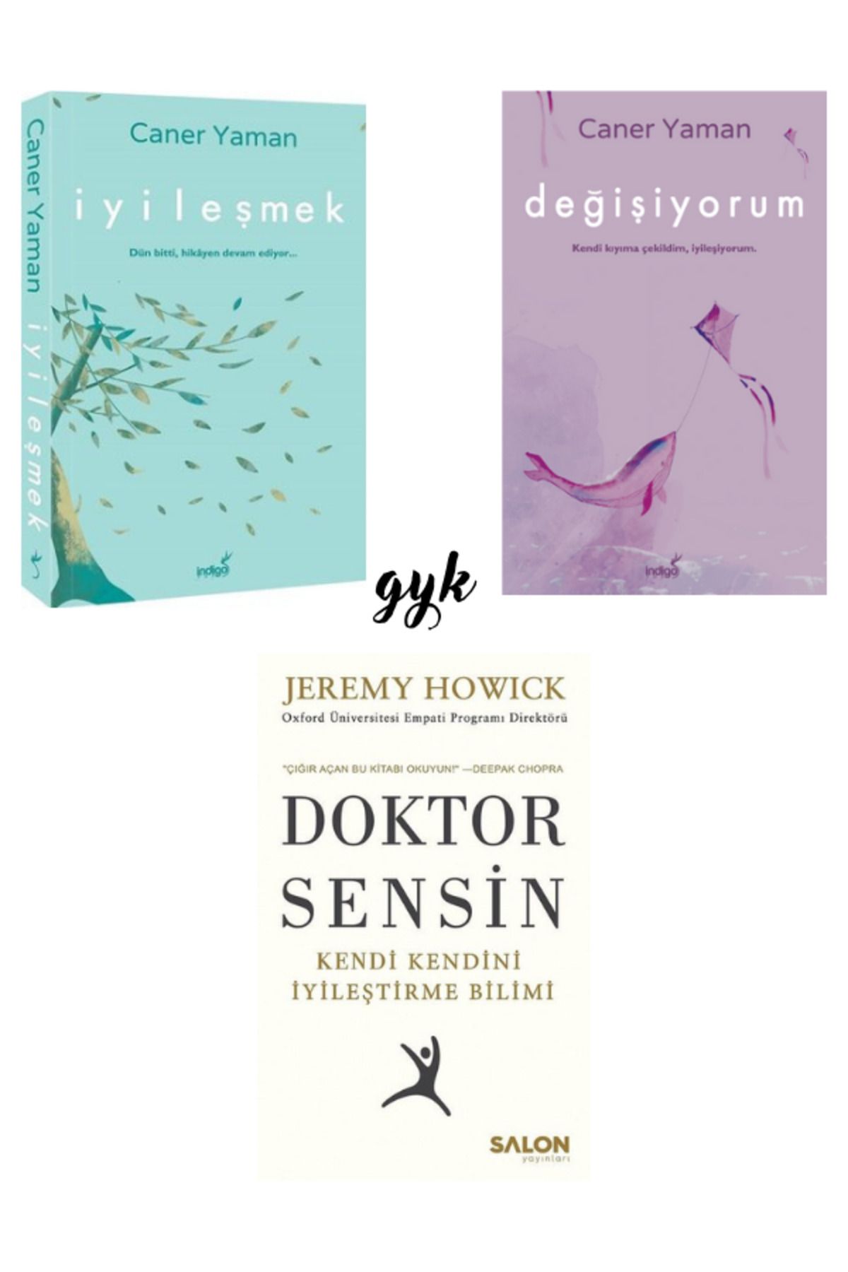 İndigo Kitap İyileşmek - Değişiyorum - Doktor Sensin 3 Kitap SET