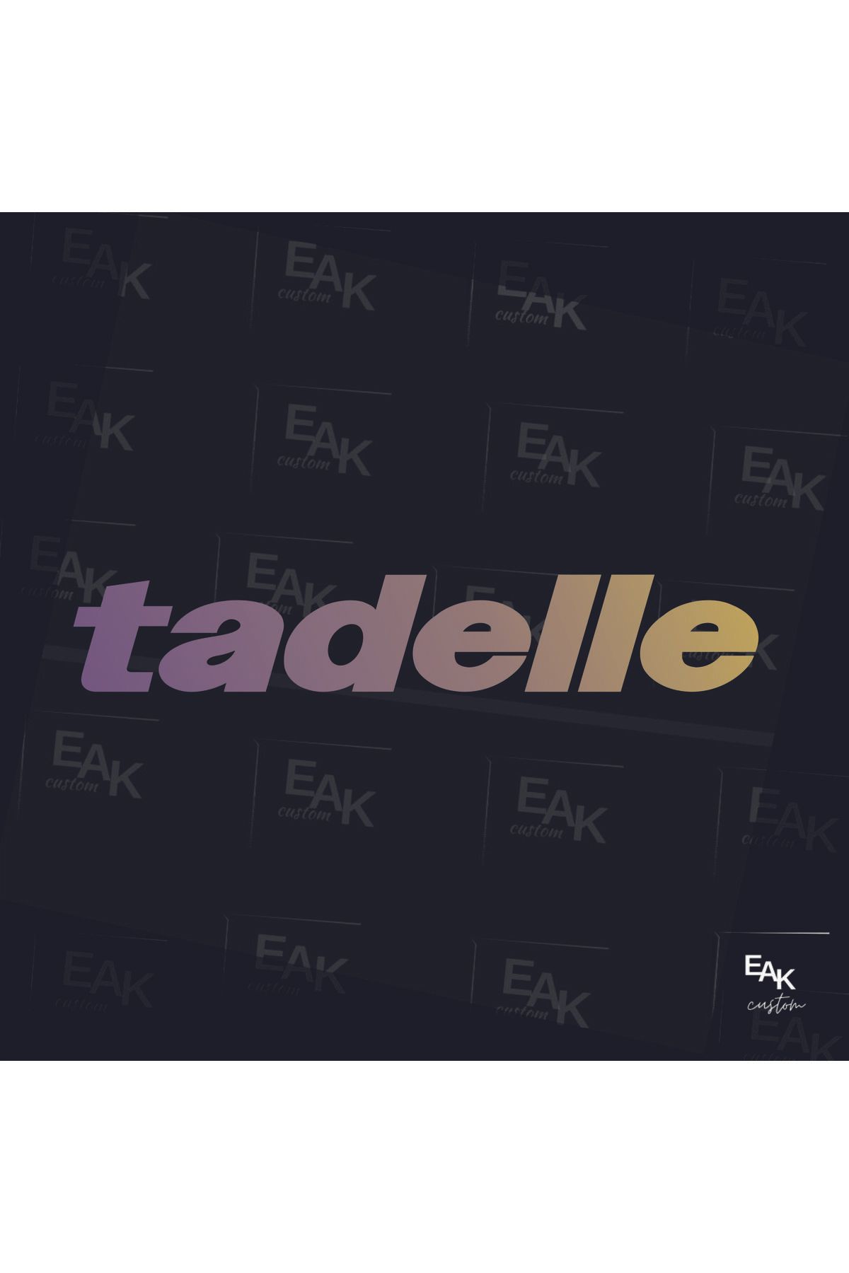 eakcustom TADELLE oto sticker (100cm x 17cm )