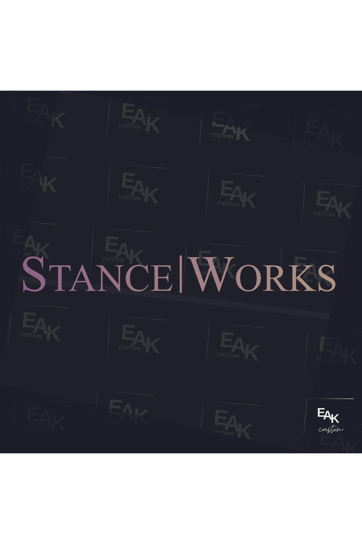 eakcustom STANCE WORKS oto sticker (60cm x 7cm)