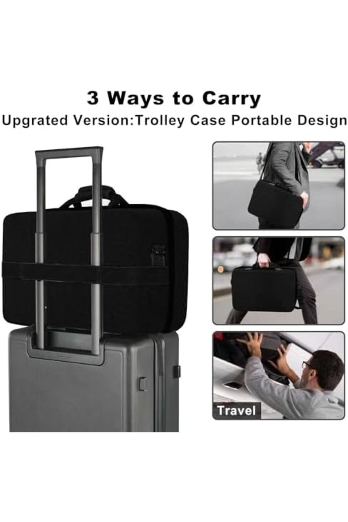 NO N4ME-RUIXZSS PS5 Case with Hard Shell, PlayStation 5 Travel Bag, EVA Travel Bag Holds Console, Controller 8