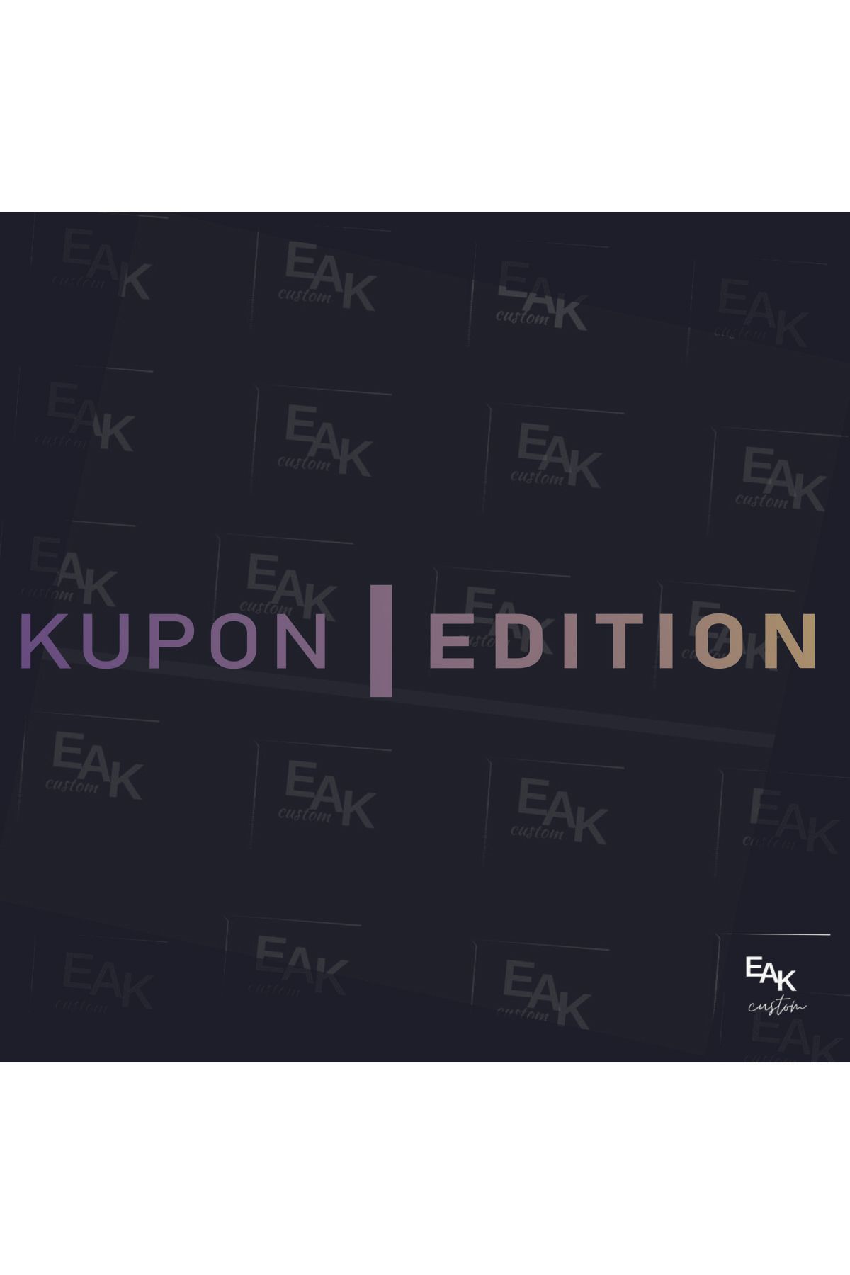 eakcustom KUPON EDİTİON oto sticker (70cm x 10cm)
