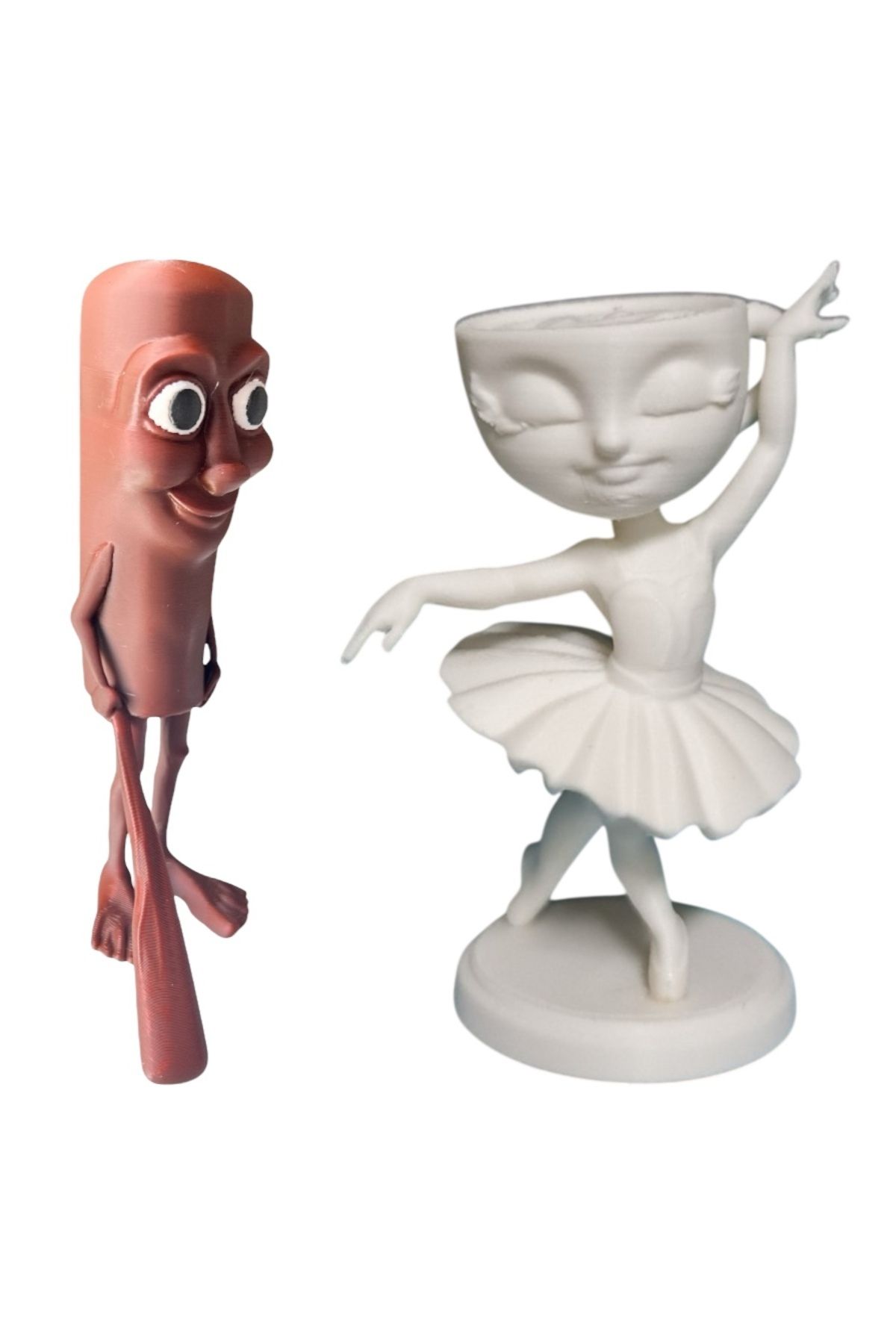 Bonolupo Tung Tung Sahur & Ballerina Cappuccino – 15 cm Koleksiyon Figür Seti