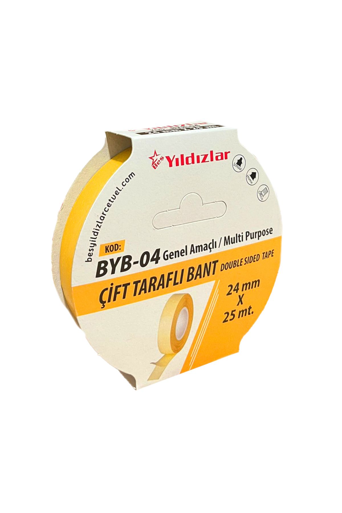 Banadabak ÇİFT TARAFLI FİLMİK BANT 24x25 MT BYB-04 (1 Adet Fiyatı)