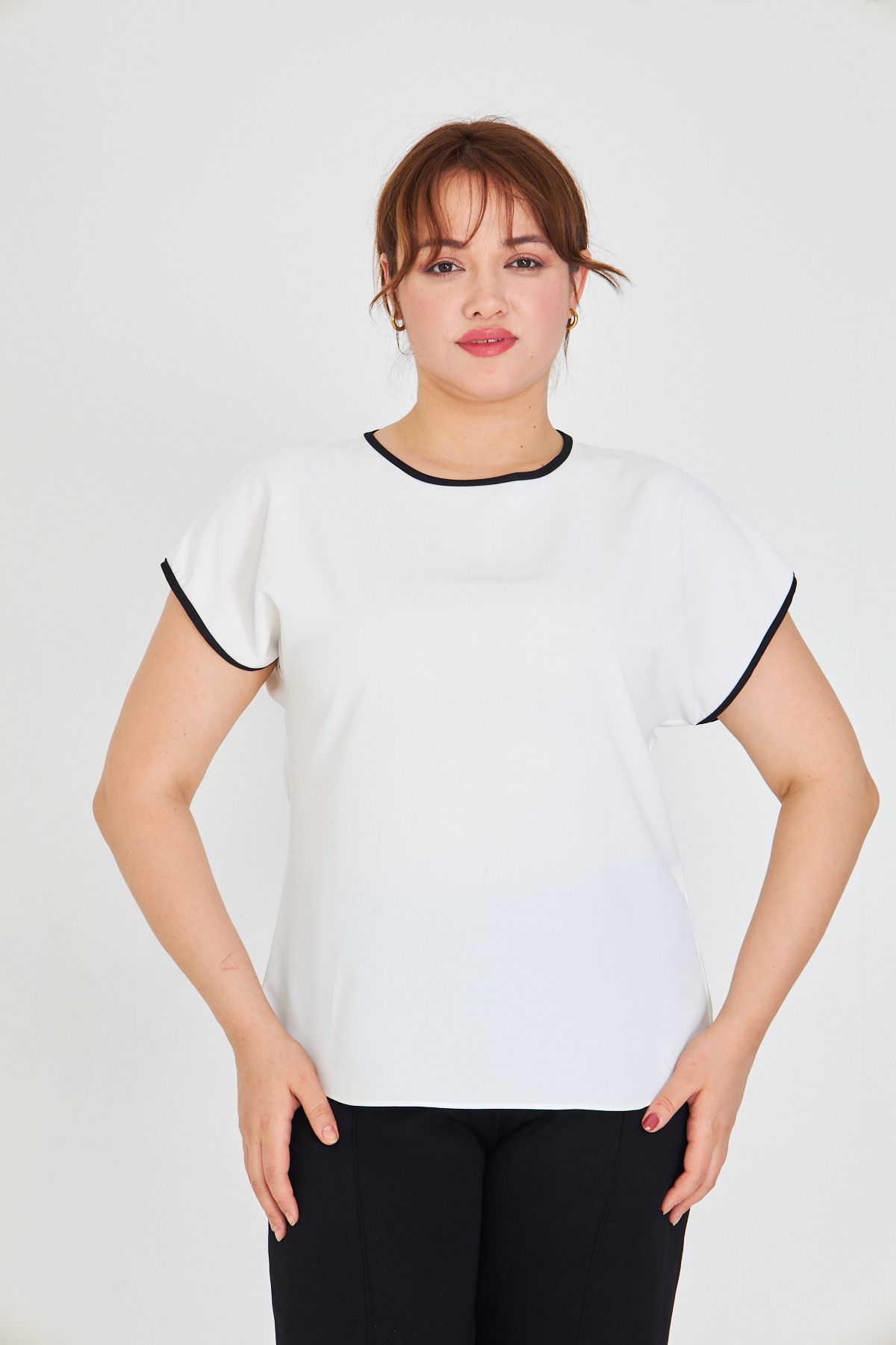 UNIQUE LADY Minimal Tasarım Sade Bluz | 36'dan 58 Bedene Kadar Battal Beden Seçenekli