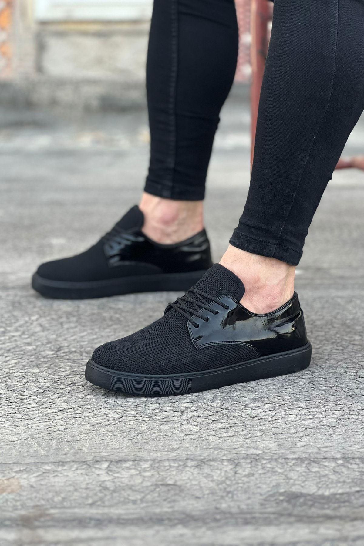 Celira HS016 Kömür Rugan Triko Erkek Casual Ayakkabı