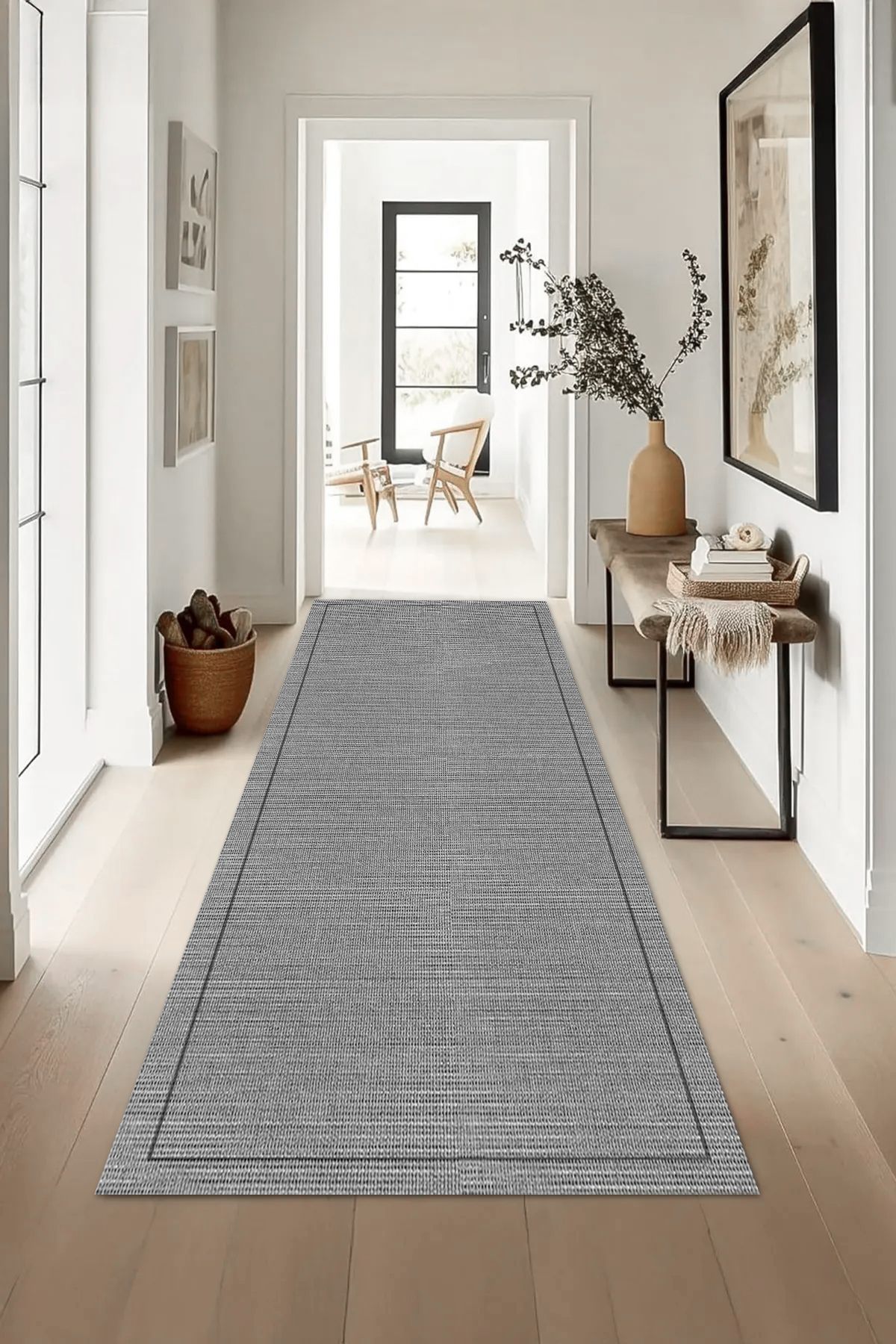 LTS HOME Dijital BASKILI Renkli Kaymaz Taban Yıkanabilir Modern Mutfak Halısı Salon Halısı Yolluk
