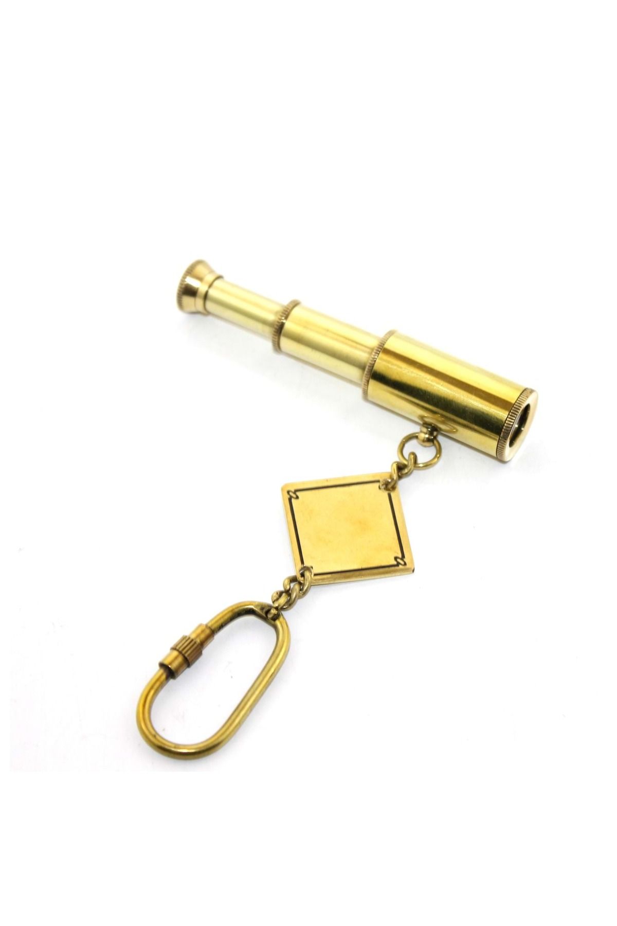 Store Pirinç Dürbün Tasarımı Anahtarlık 10 Cm