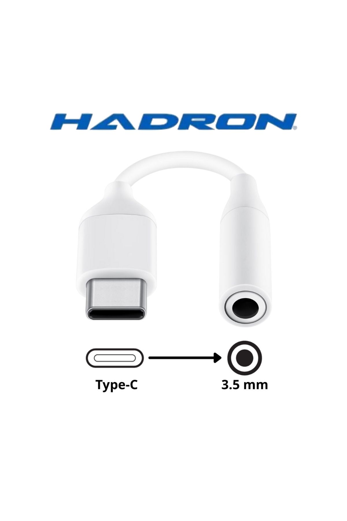 HADRON USB-C 3.5mm Kulaklık Adaptörü | Android, iPhone 15, iPad Uyumlu