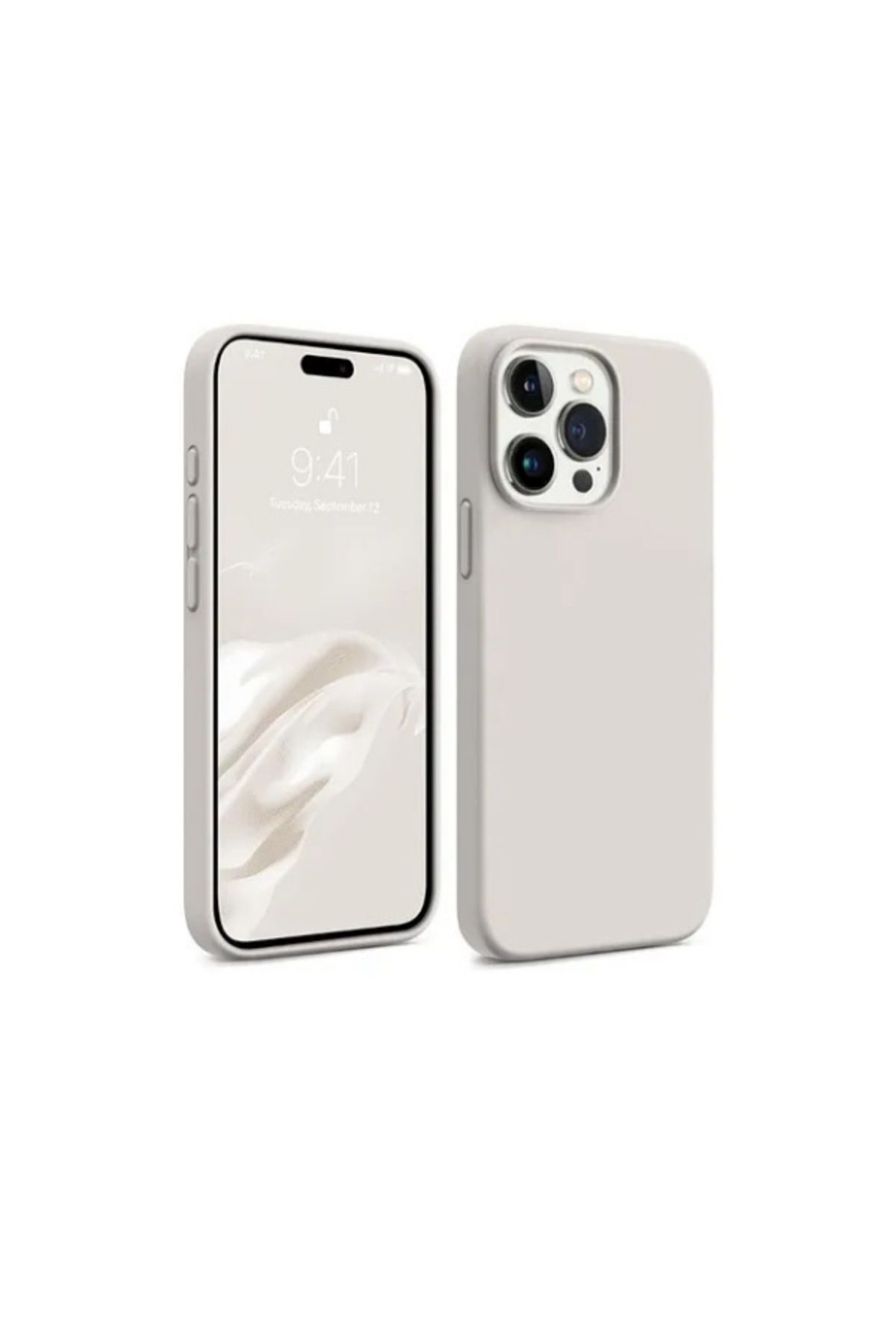 nexnova İphone 15 Pro Max Uyumlu Kılıf Kadife Lansman Soft Yumuşak Liquid Silikon Kamera Korumalı Kapak
