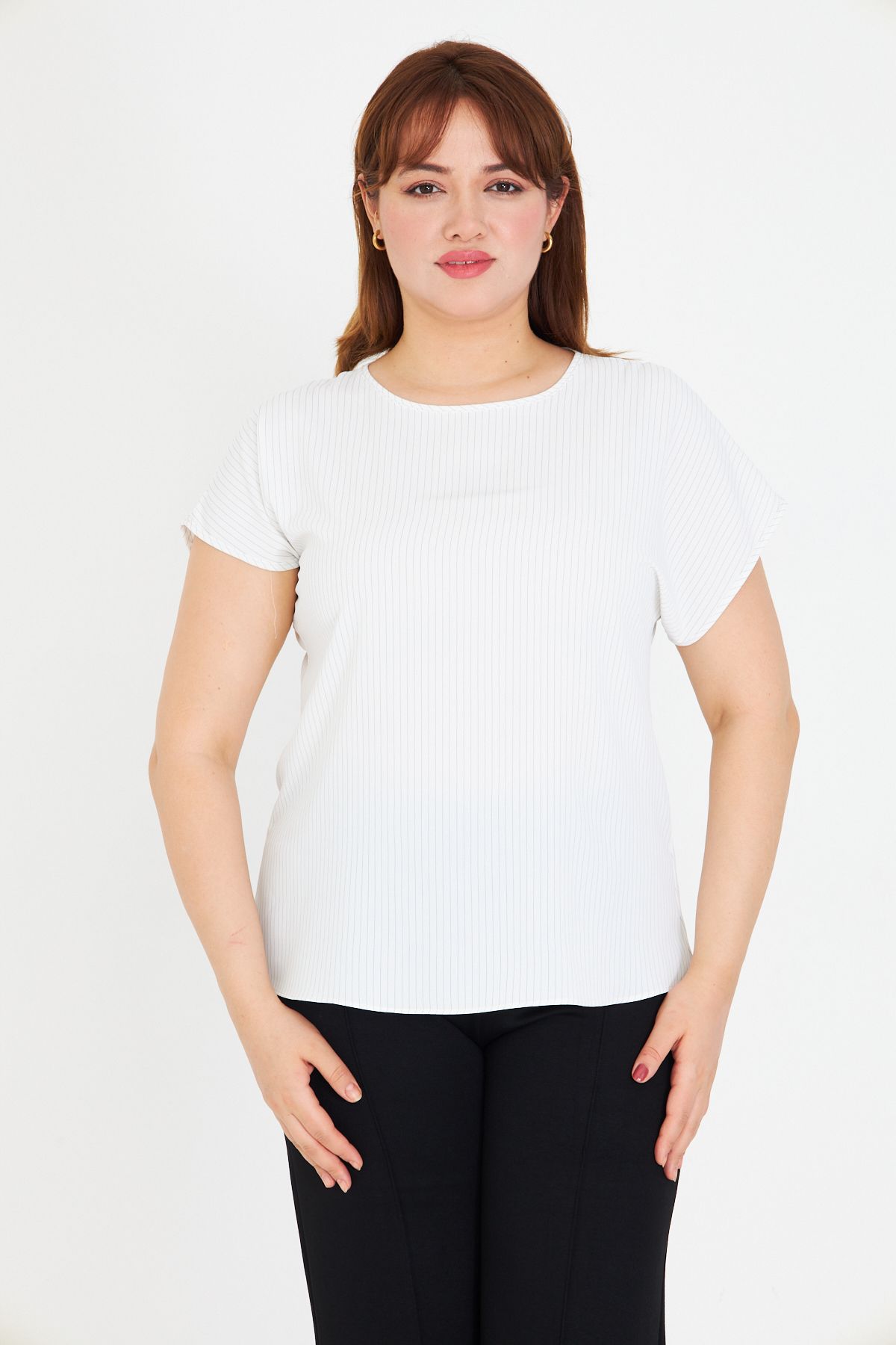 UNIQUE LADY Minimal Tasarım Sade Bluz | 36'dan 58 Bedene Kadar Battal Beden Seçenekli