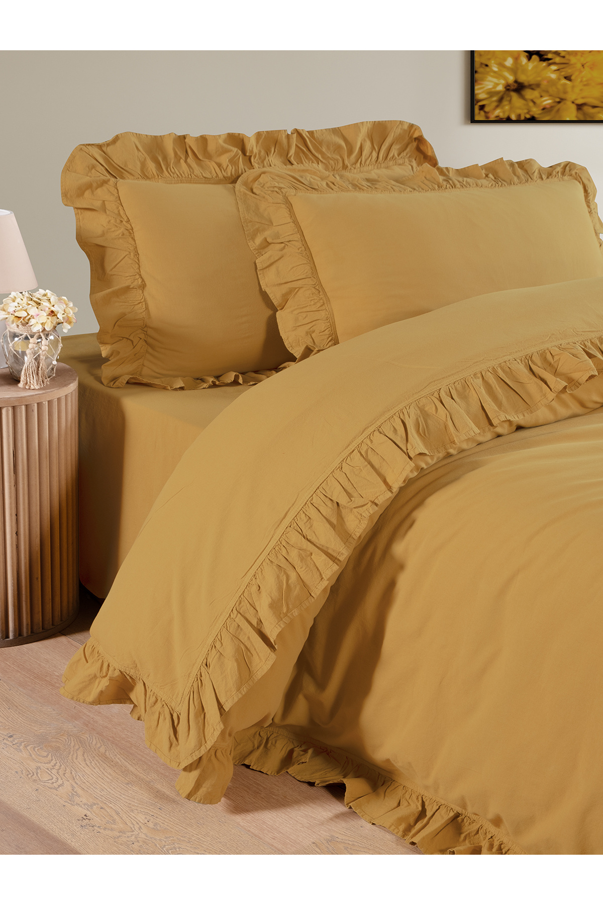 BED LİNE-Exclusive Stonewashed Single Duvet Cover Set with Box 2
