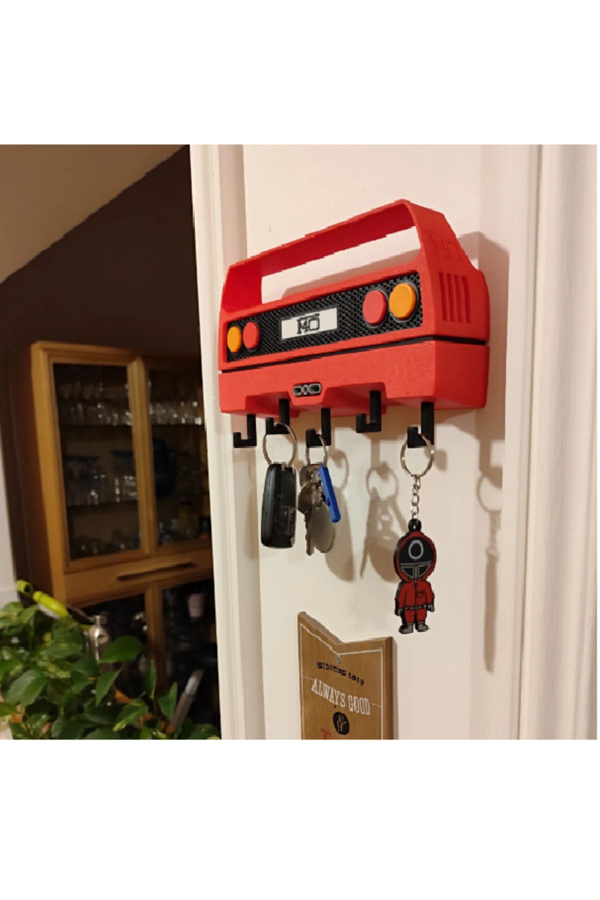 3DHiDesign Ferrari F40 Arka Tampon Tasarımlı Anahtar Askısı