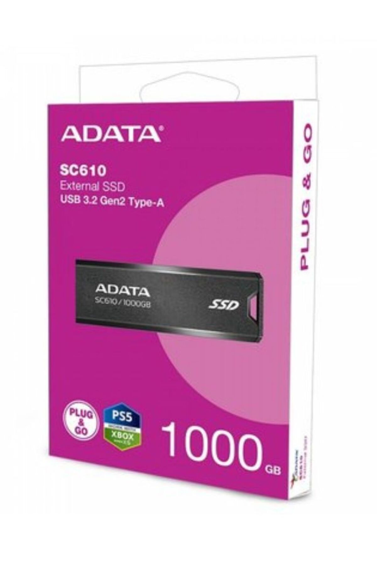 Adata-SC610 Portable External SSD | USB 3.2 Gen2 Solid State Drive 5