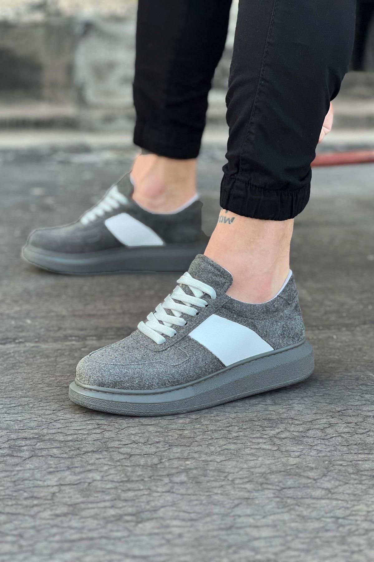 Celira HS011 Gri Süet Erkek Casual Ayakkabı