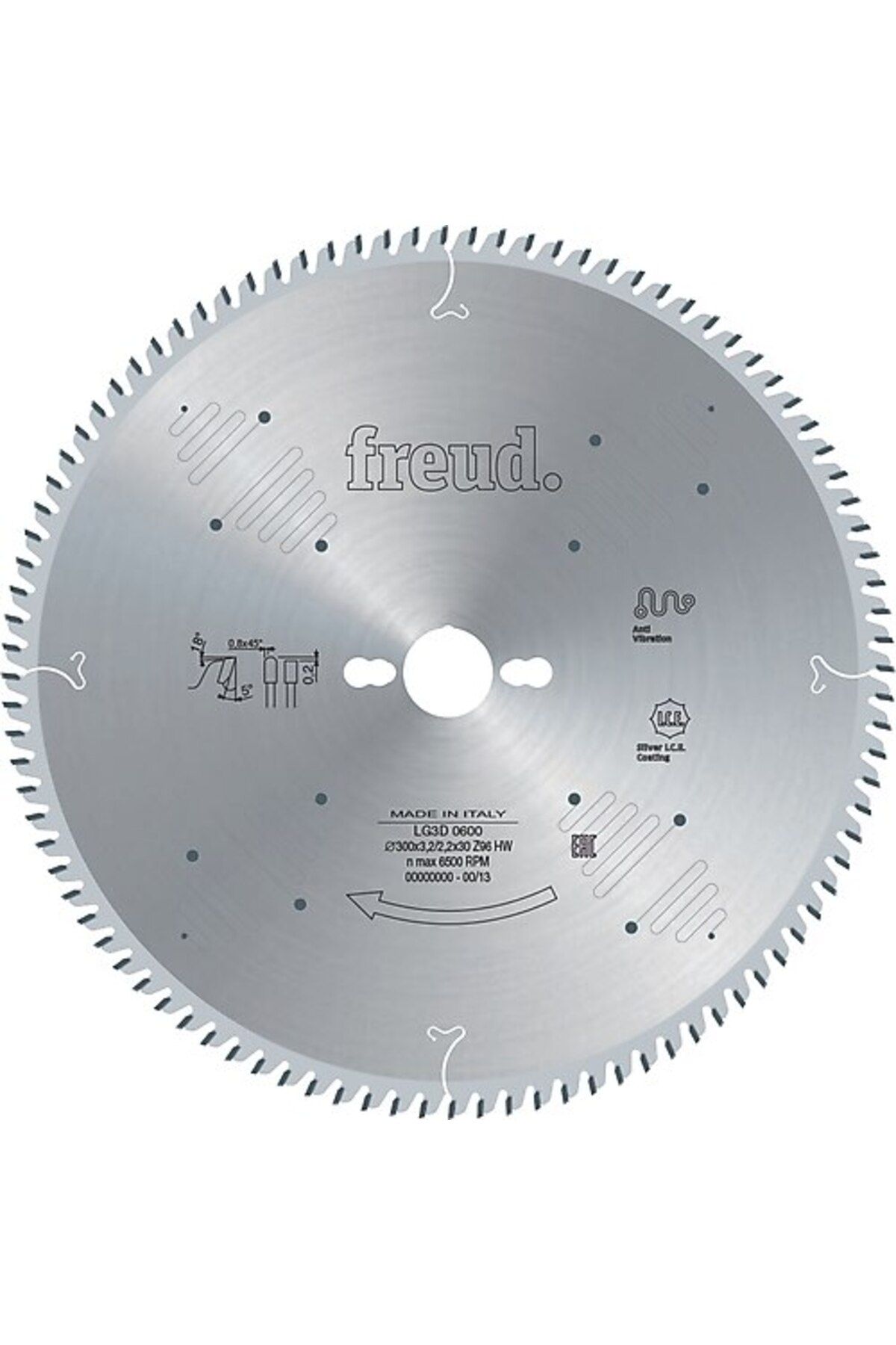 Freud Sivri Dişli Suntalam & Mdflam Testeresi 250x2.2mm 80 Diş