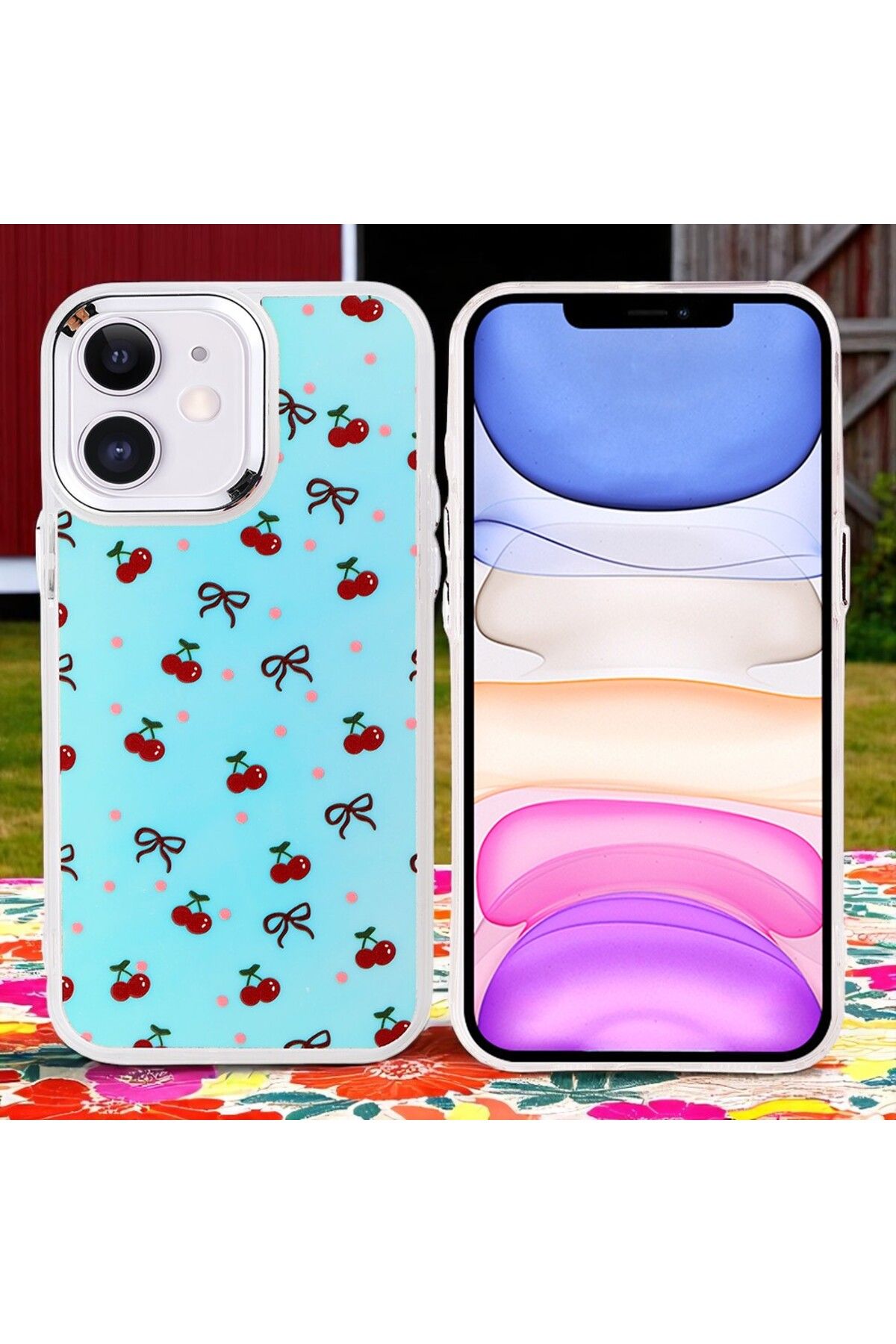 Hatreds Apple iPhone 11 Kılıf Figür Desenli Elde Kaymaz Soft Silikon Kapak