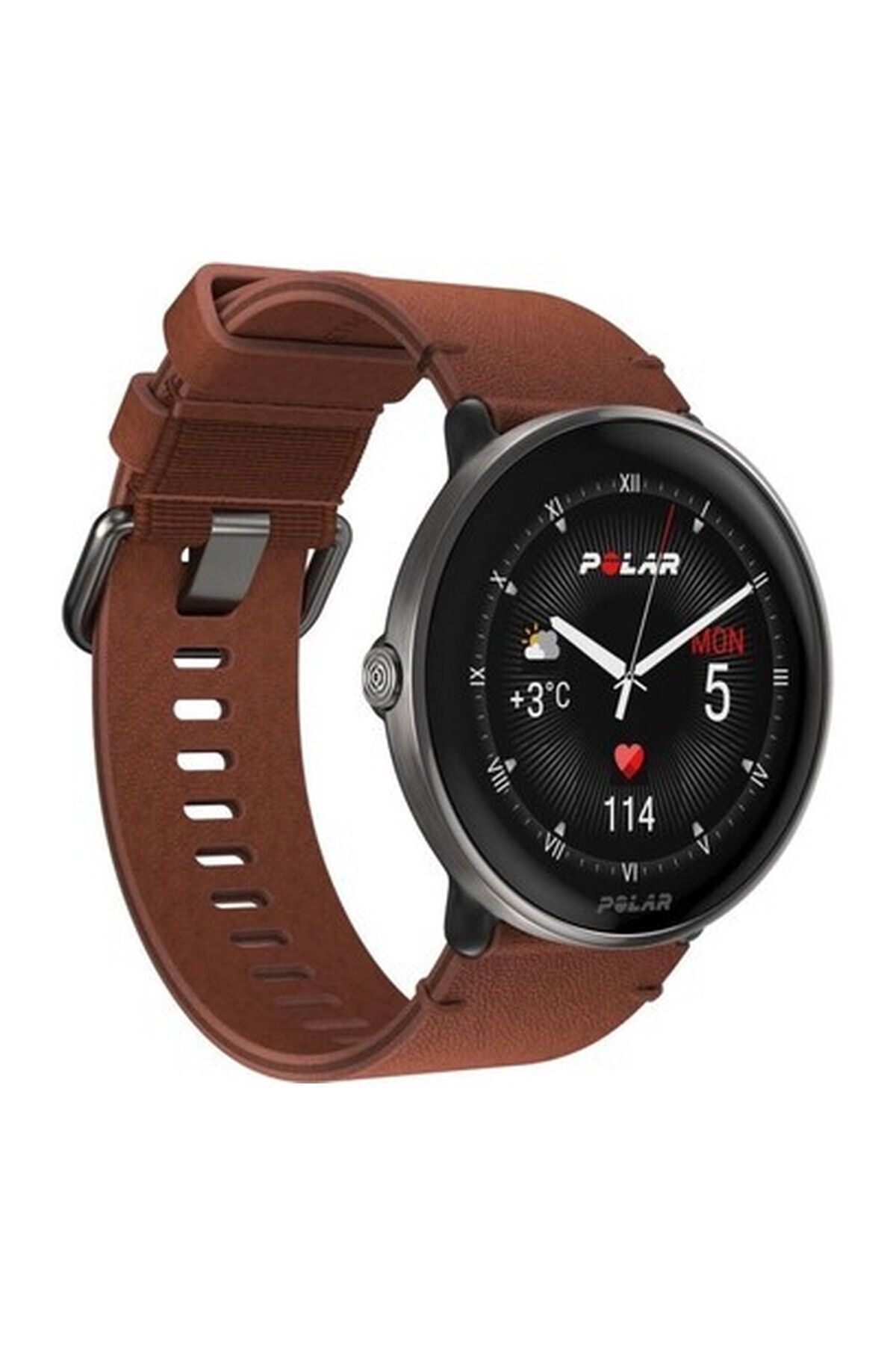 POLAR Ignite 3 Fitness ve Yaşam Saati Titanium Lthr Brnz M/l