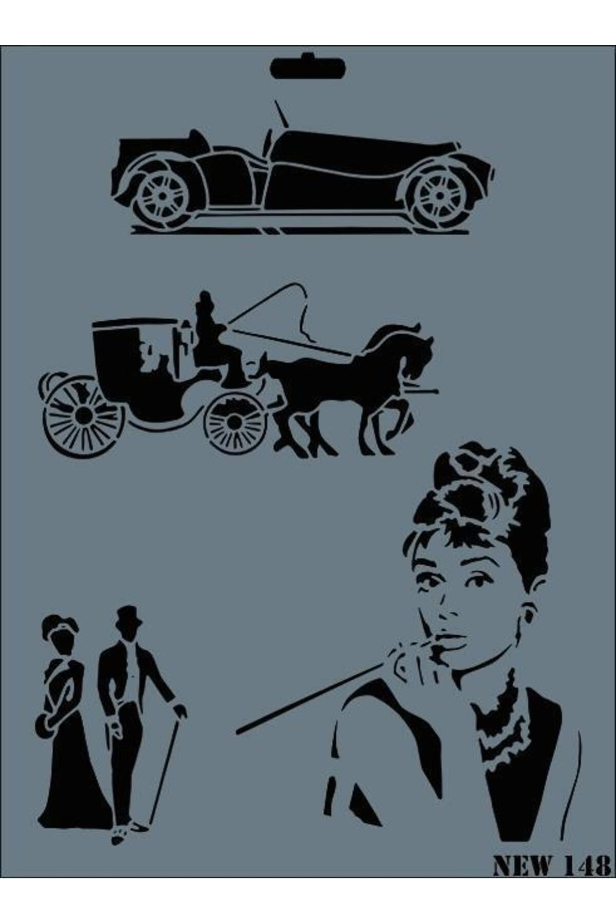 Emperium Rich New Seri N-148 Stencil 35x25 cm