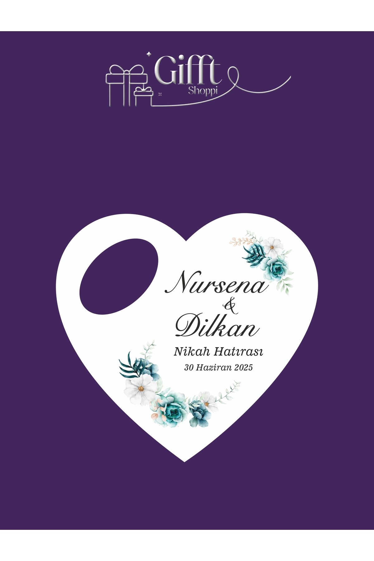 giftshoppi 10 Adet Açacaklı Magnet Nişan Söz Kına Düğün Nikah Hatırası Misafirler Için Hediyelik Kalp Şeklinde