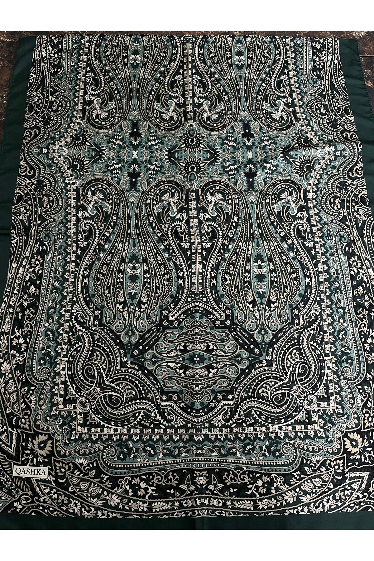 AYN TİCARET Etnik Desen Soft Şal Yeşil