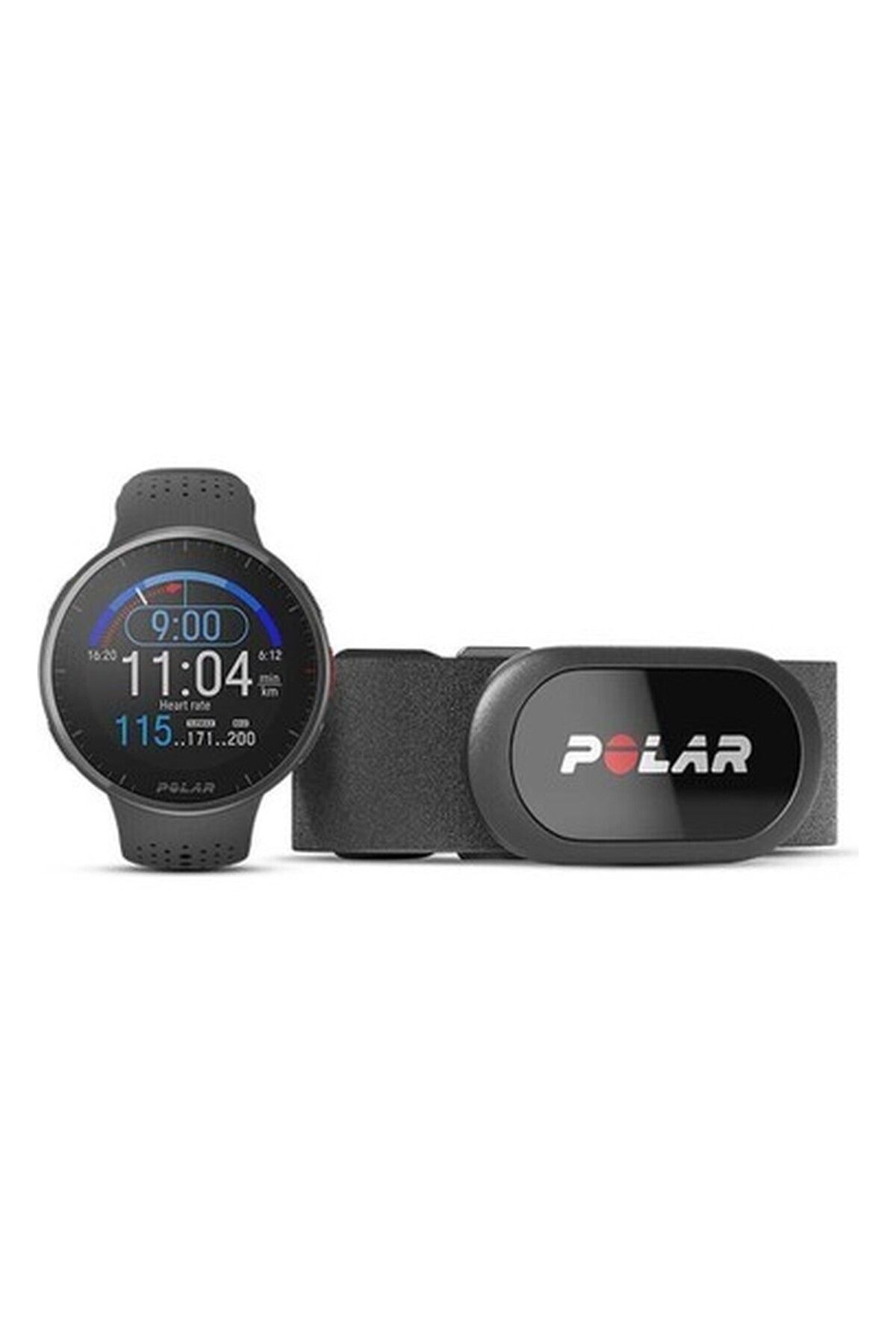 POLAR Pacer Pro Gelişmiş Gps Koşu Saati Grey/black + H10 Hr Sensör