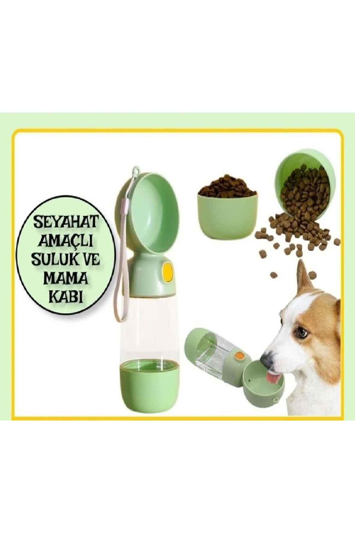 Mixpet Kedi Köpek Portatif Seyahat Amaçlı Suluk ve Mama Kabı