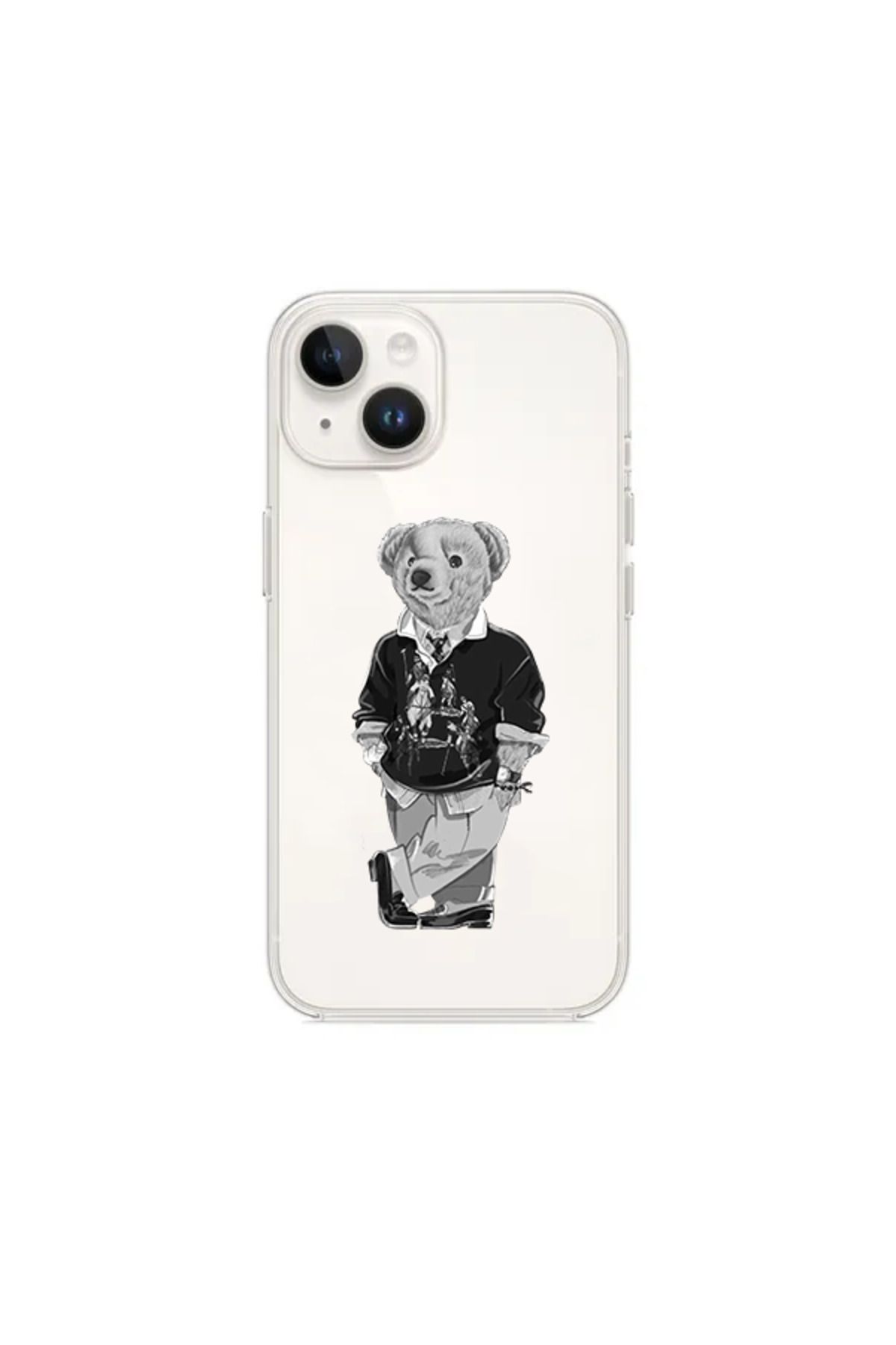 Di Aksesuar Iphone X/xs Havalı Ayı Şeffaf Kılıf