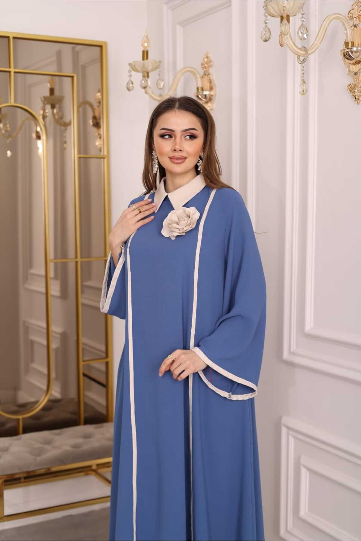 newmisal BİYELİ KREP ELBİSE