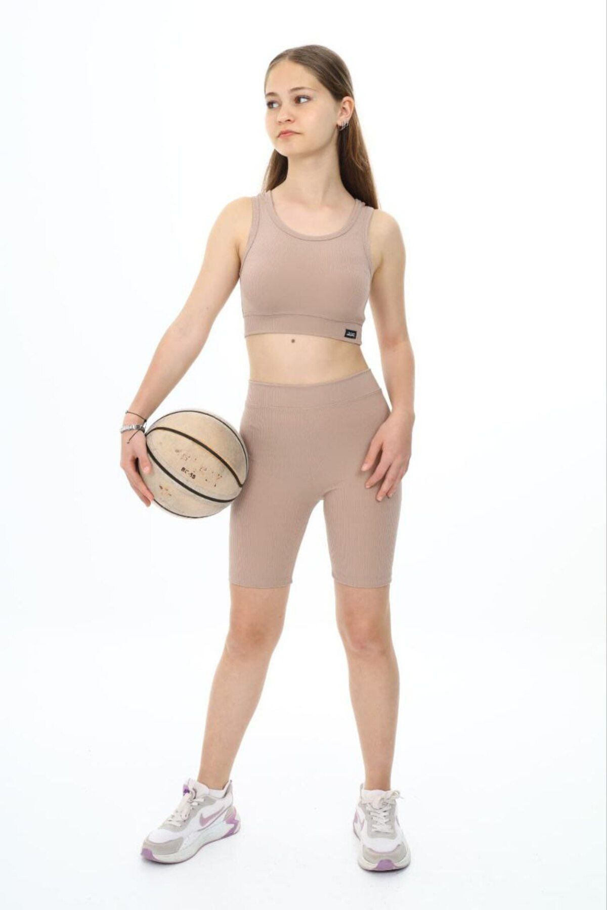Çilek SPORCU ŞORT CROP TAKIM KIZ ÇOCUK