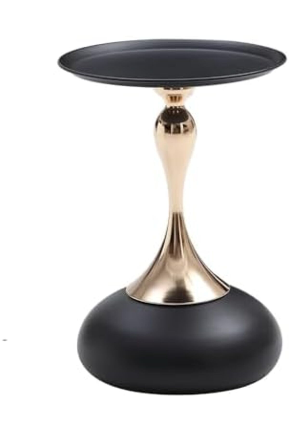 Generic-White Nordic Style Light Luxury Simple Round Table, Side Table, Metal Unique End Table 1