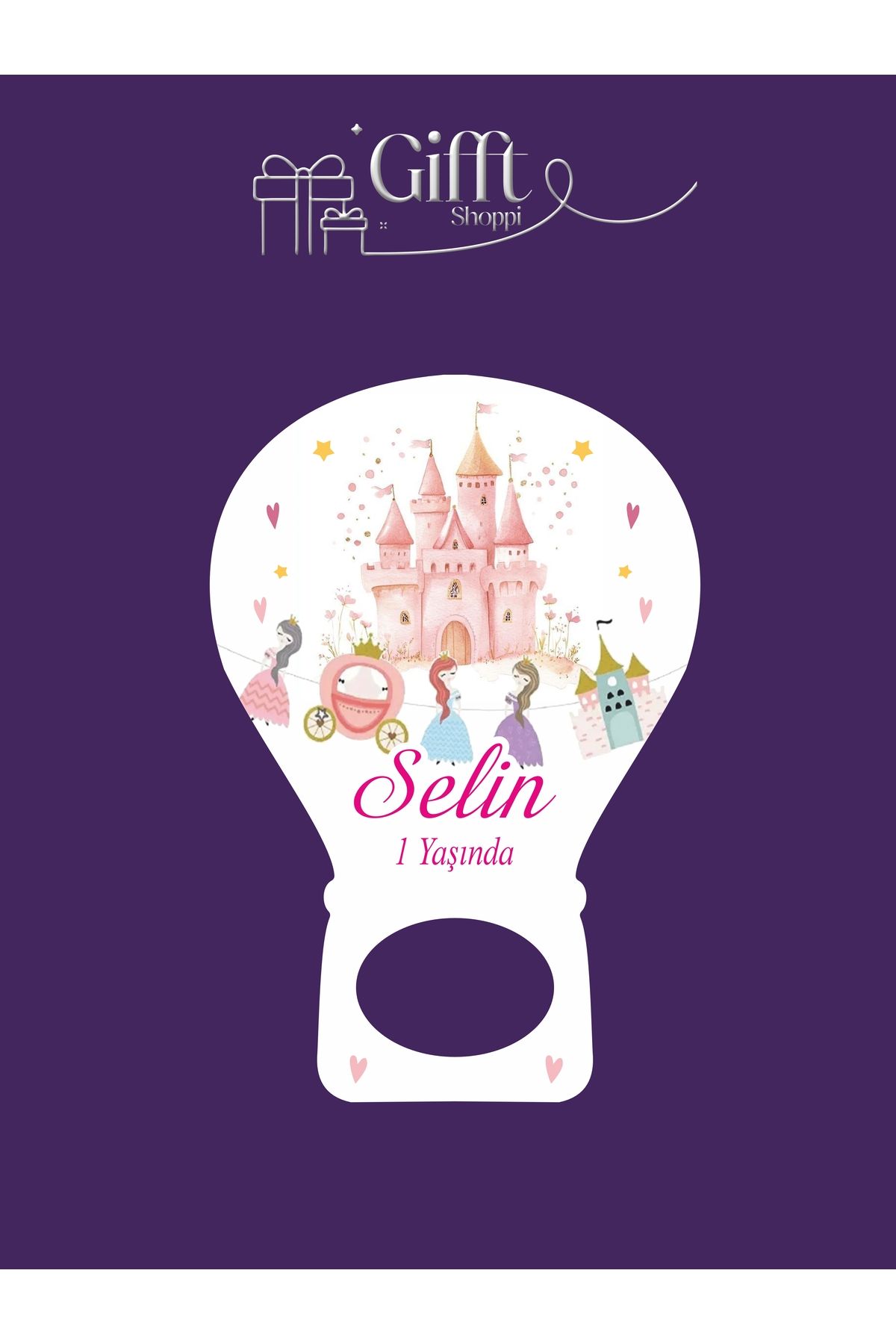 giftshoppi Prenses Konsept Balon açacak yenidoğan doğum günü magnet hediyelikleri 10 adet