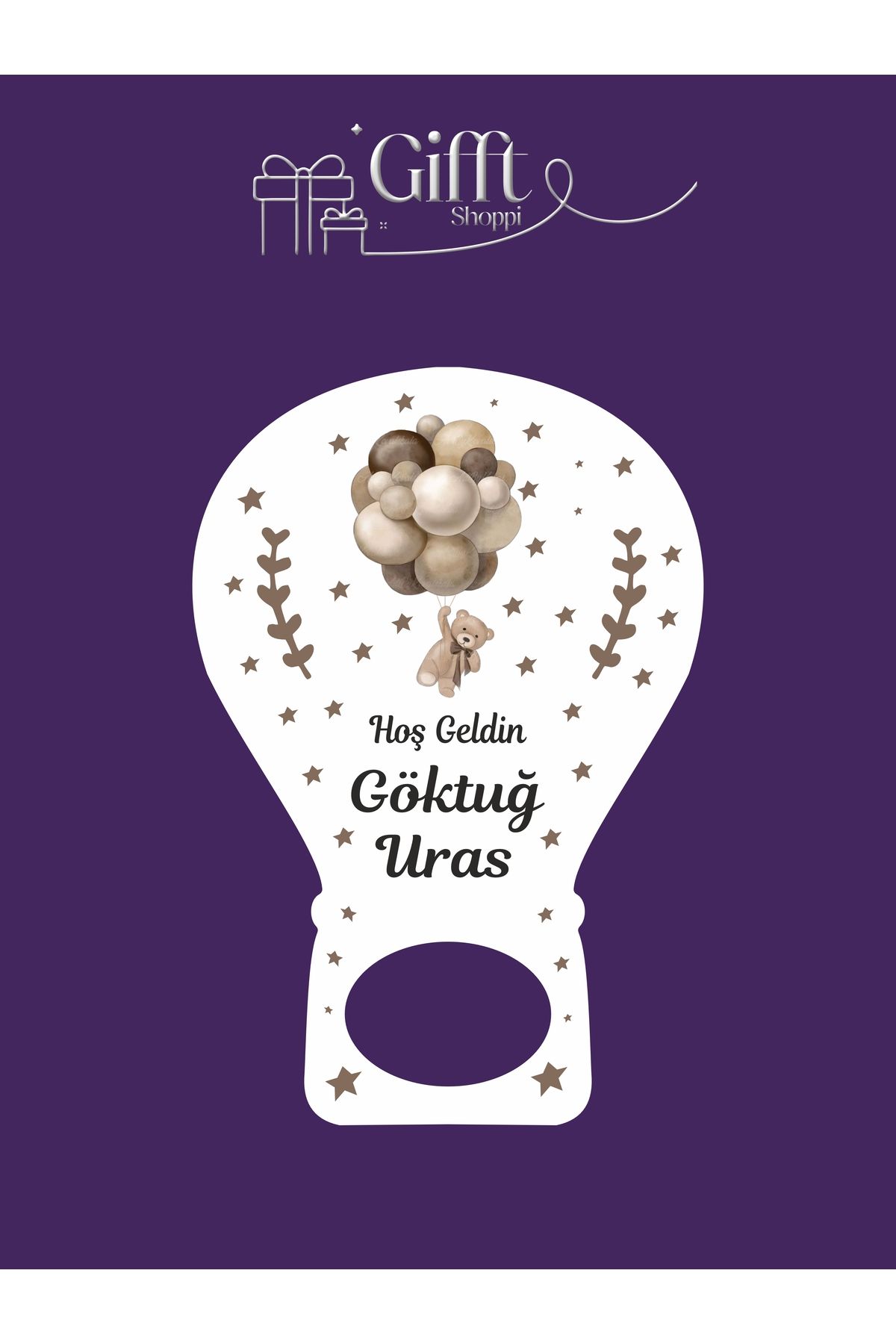 giftshoppi 10 Adet - Ayıcıklı Balon açacak yenidoğan doğum günü magnet bebek hediyelikleri