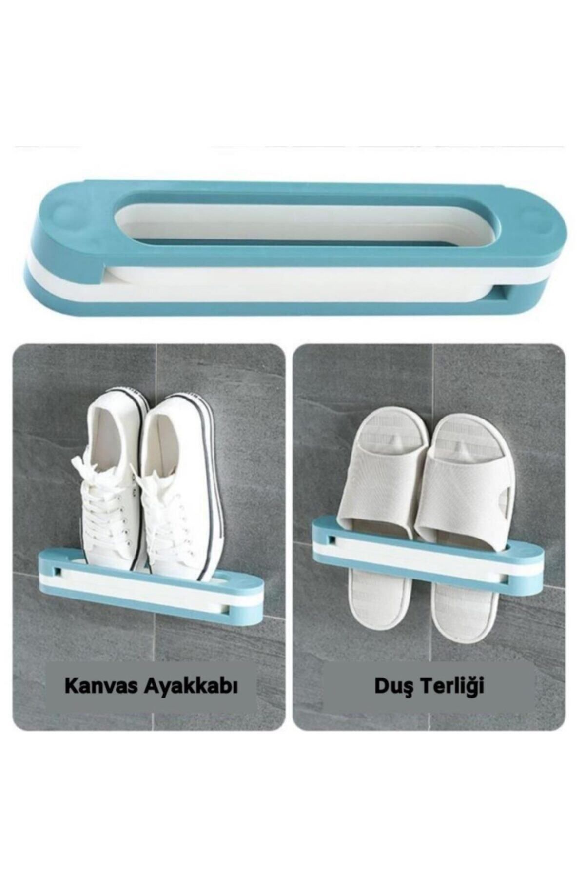 teknotrust Renkli Kapı Arkası Plastik Ayakkabı ve Havlu Tutucu, Pratik ve Portatif Tasarım
