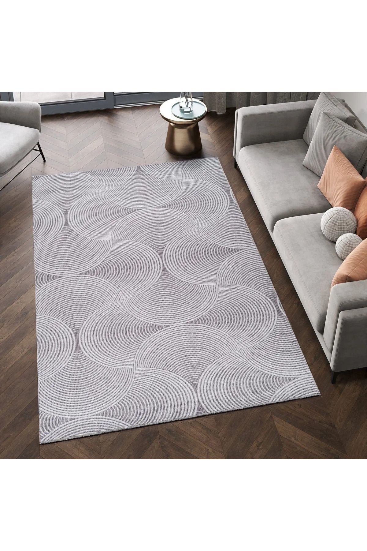 Tuşba Kaymaz Taban Modern Elit Şık Dört Mevsim Yıkanabilir Halı Yolluk Oturma Odası Salon Halısı