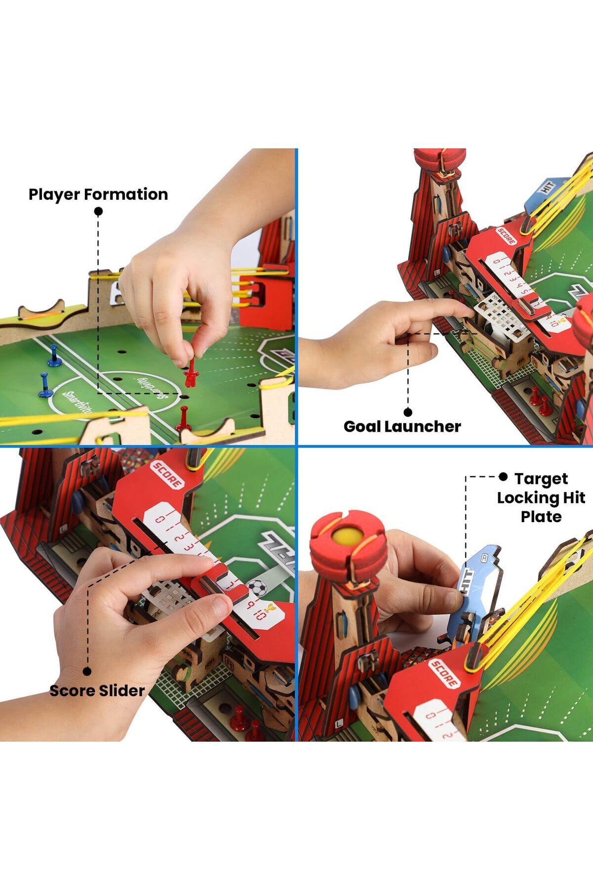 میز فوتبال مینیاتوری استم (STEM) دست‌ساز برای کودکان ۶ تا ۱۴ ساله
