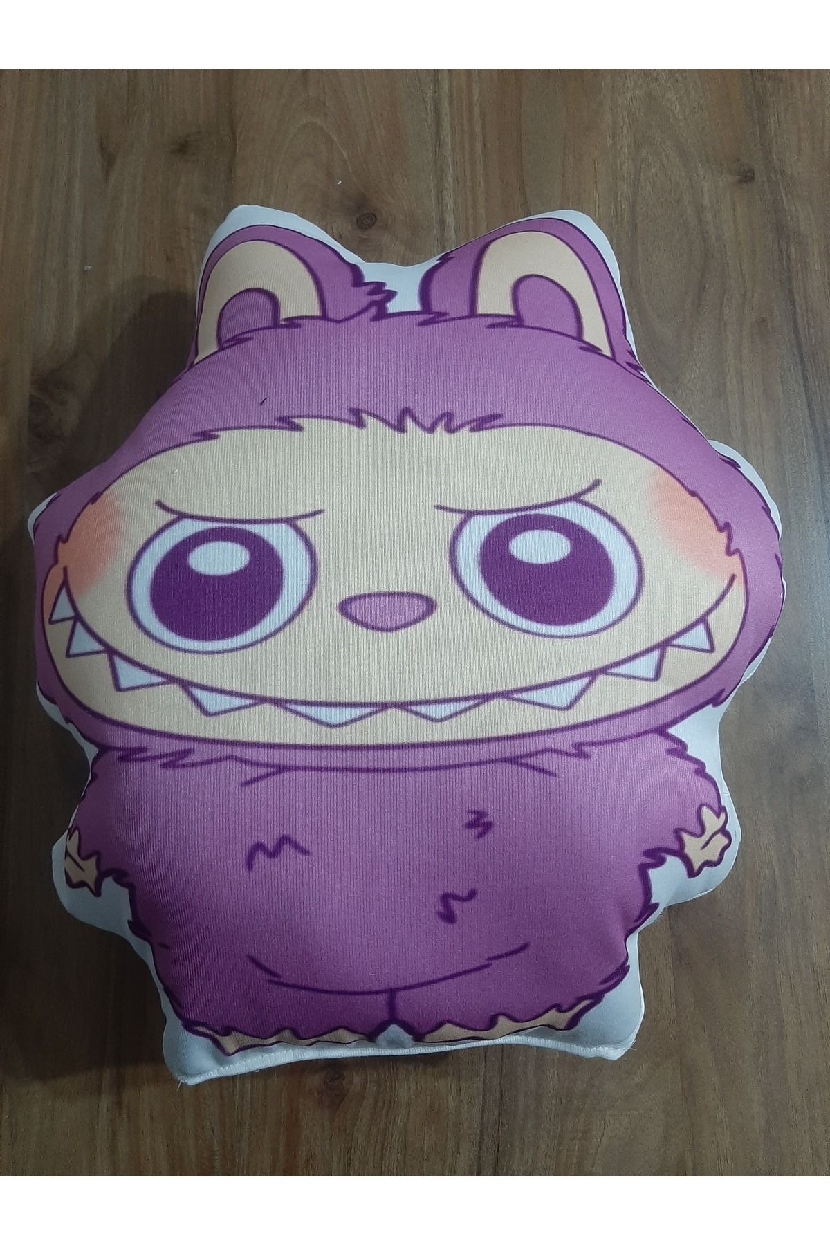 owl bag OW BAG Labubu mor desenli Şekilli tasarım chibi karakter Yastık